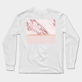 Alabaster rosa & rose gold on blush Long Sleeve T-Shirt